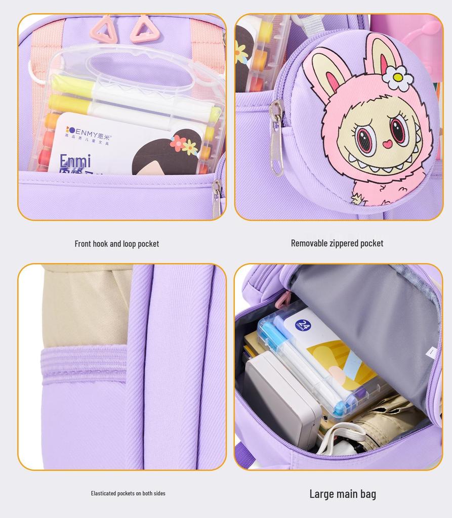 Cartoon Anime Backpack for Kindergarten Children Aged 3-6 Boys and Girls