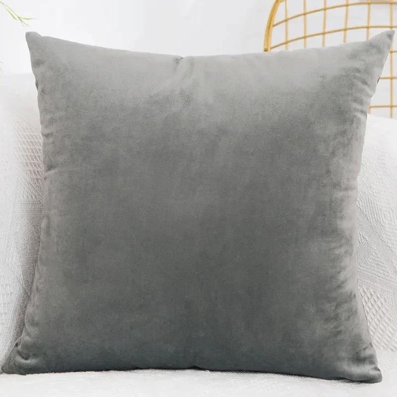 Bedroom Velvet Case Pillow Throw for Sofa Cover Square Pillowcase Cushion Decorative 40x40/45x45/50x50/30x50/55x55/60x60cm
