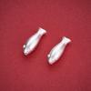 999 Sterling Silver 3D Fish Charm Beads - DIY Handmade Jewelry & Red String Crystal Pendants