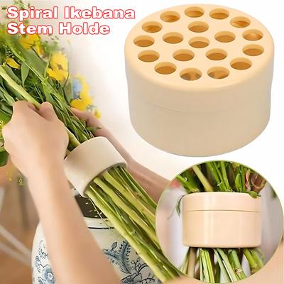Spiraalvormige Ikebana-stengelhouder voor bloemen Spiraalvormige stengelhouder voor vazen Boeketdraaier DIY Bloemsierkunst Accessoirevormer Bloemencadeaus