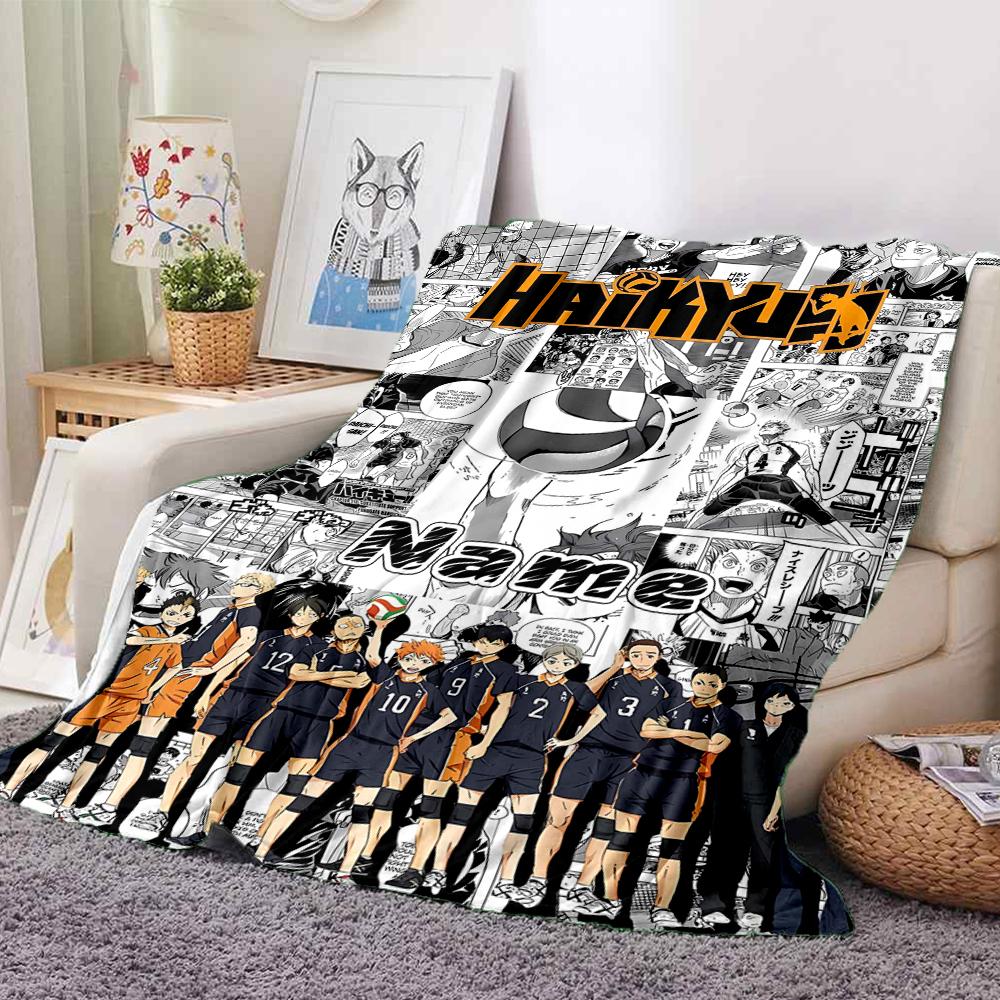 Individuelles 1 Stück Haikyuu! Teamgeist Decke, Weiche und Bequeme Decke, Lässig Warm, Camping Reise Decke, Geburtstagsgeschenk Q91272