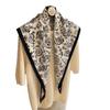 Korean Retro Printed Triangle Scarf Silk Scarf Women's Versatile Fashion Scarf High-end Shawl Scarf Outer Silk Scarf