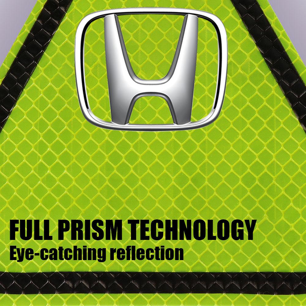 Dncr6 1/3Pcs Car Body Trunk Safety Warning Mark Car Emblem Reflective Sticker For Honda Mugen Typer ACCORD Airwave Avancier Civic FIT