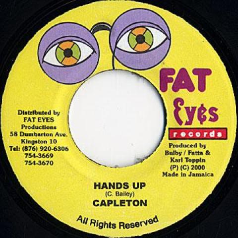 

7-дюймовая пластинка CAPLETON - Hands Up Fat Eyes 2000 Ямайка Регги, Ска и Даб