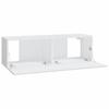Vidaxl Szafki Ścienne Pod Tv, 2 Szt., Białe, 100X30X30 Cm