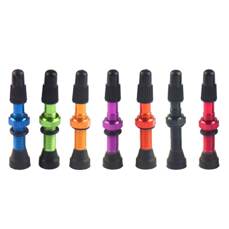Tubeless Cycling Air Nozzles for Tire Service Tasks, Tubeless Tire Nozzle Cap Pair with Sealing Base and Compacts Tool Included