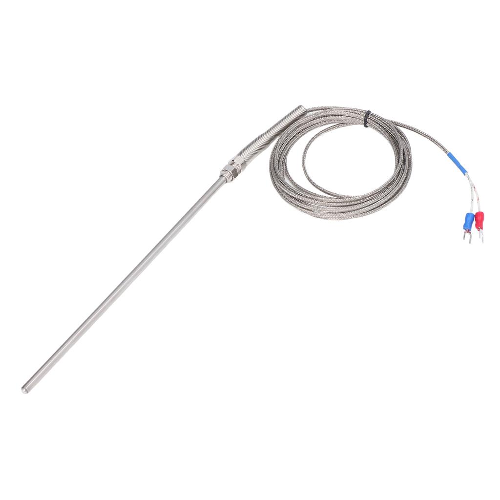 Thermoelement Typ K, Thermoelementsonde aus Edelstahl zur Temperaturmessung, 200 mm, 3 Meter