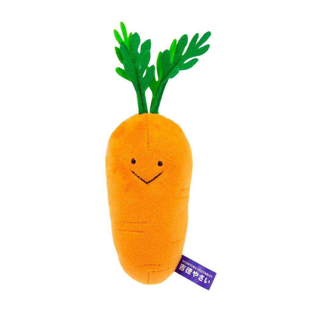 Yoshitoku Vegetable Friends Carrot Plush Toy, Size 22cm, 180259
