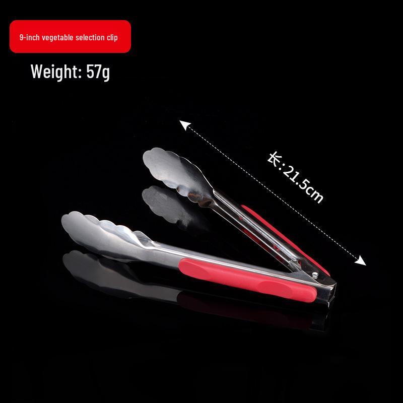 Transparent Acrylic Self-Service Vegetable Selection Basin with Tongs and Scale Standard