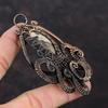 Peanut Wood Jasper Pendant Copper Wire Wrapped Pendant Gemstone Jewelry Octopus Pendant Copper Wire Jewelry Gift For Mother Handmade Pendant