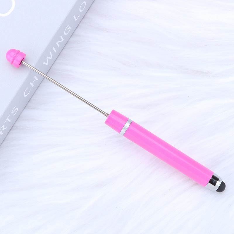 Multi-functional Touch Screen Beading Ballpoint Pen with Extended Rod for DIY Cute Bead Design