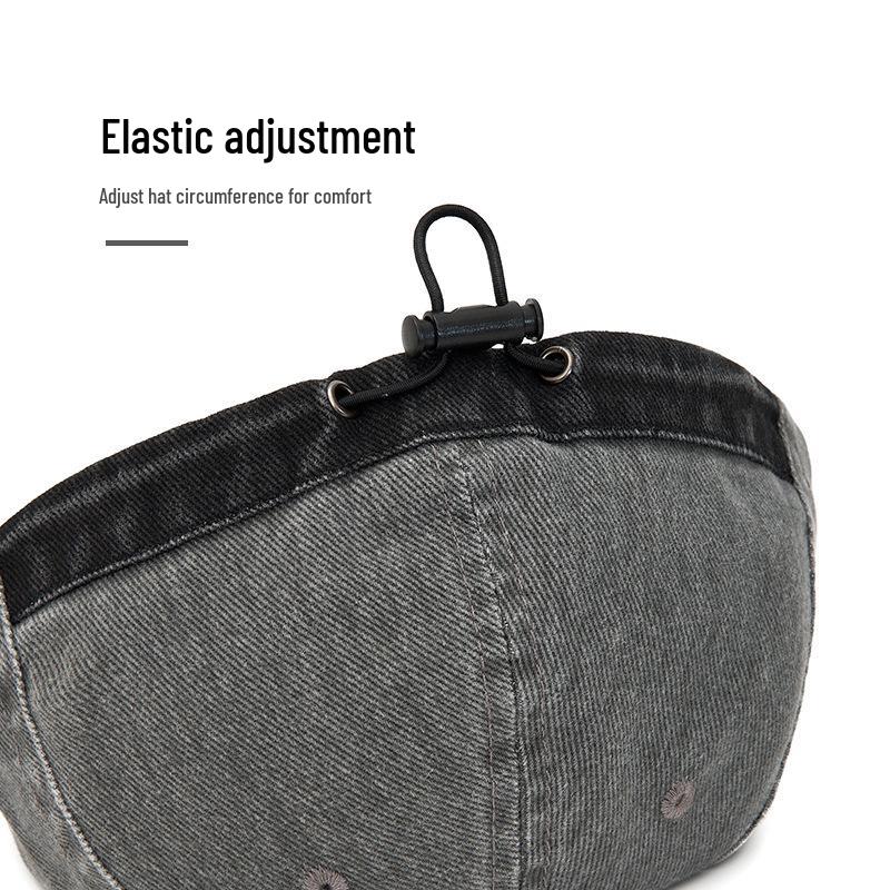 Retro Washed Distressed Short Brim Baseball Cap - Unisex Sun Protection Hat for Spring/Summer