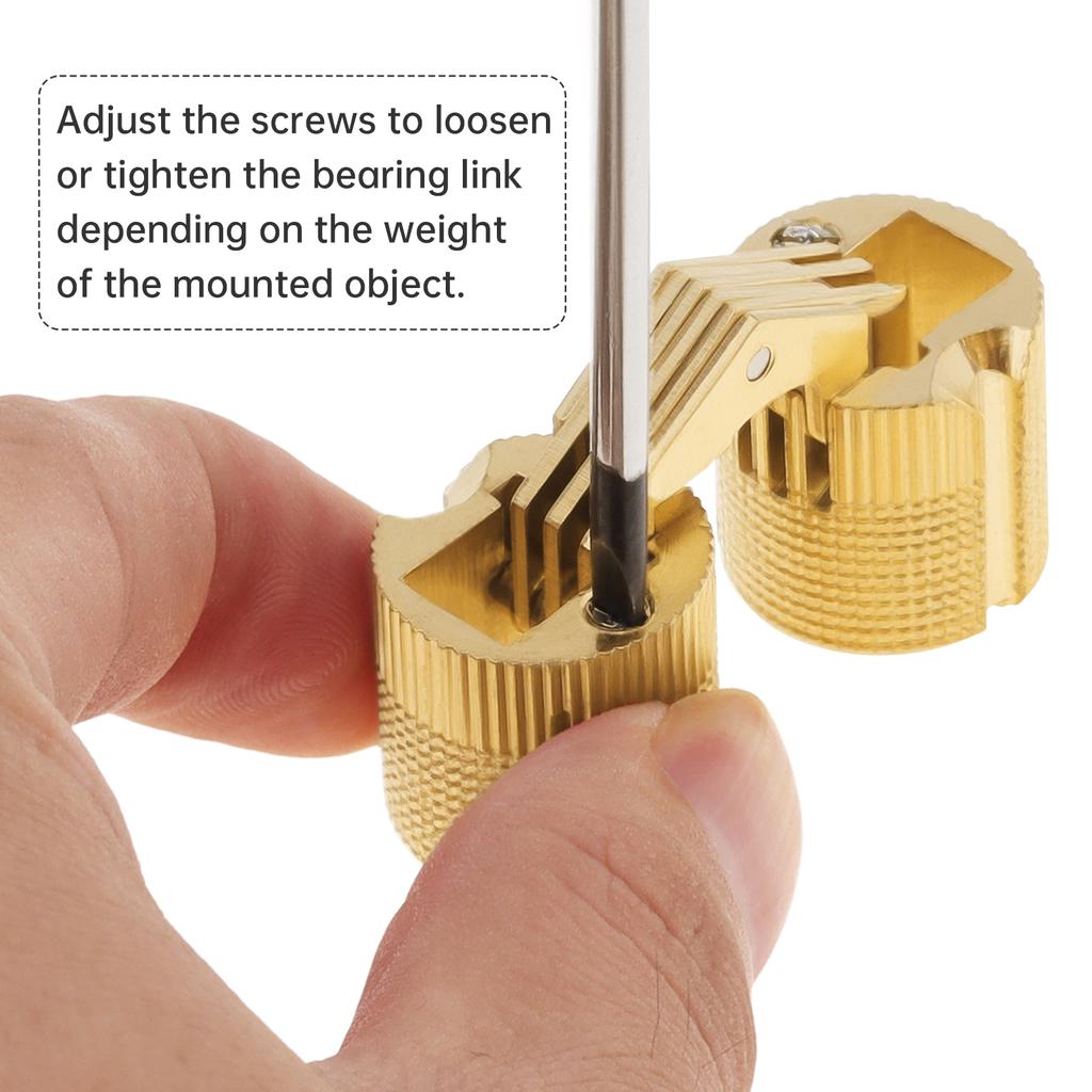 8 Pcs 18 Mm Brass Hidden Barrel Hinges - Invisible Concealed Furniture Hinges for DIY Jewelry Box, Cabinets & Secret Doors