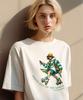 One Hundred Percent For Woman Ohpxgoodd Roller Girl Semi-Oversized Short Sleeve T-Shirt