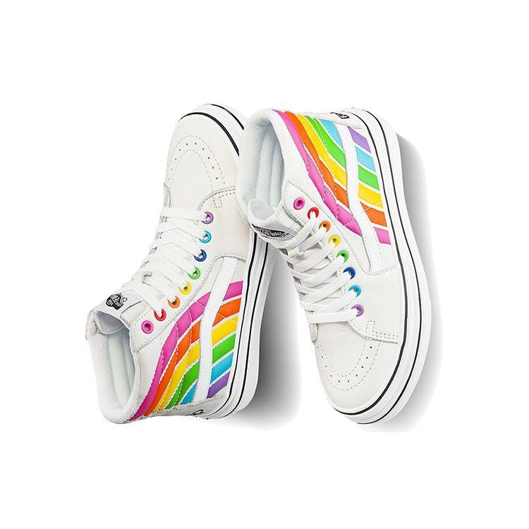 Panadería Sk8 x Sk8 Super Cómodas con Amortiguación Vans-Hi 'Arcoíris' VN0A54EU2N7