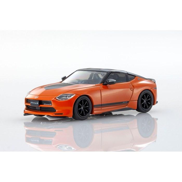 KYOSHO Mini Car & Book No. 15 1/64 Nissan Fairlady Z Customized Orange Finished Multicolor