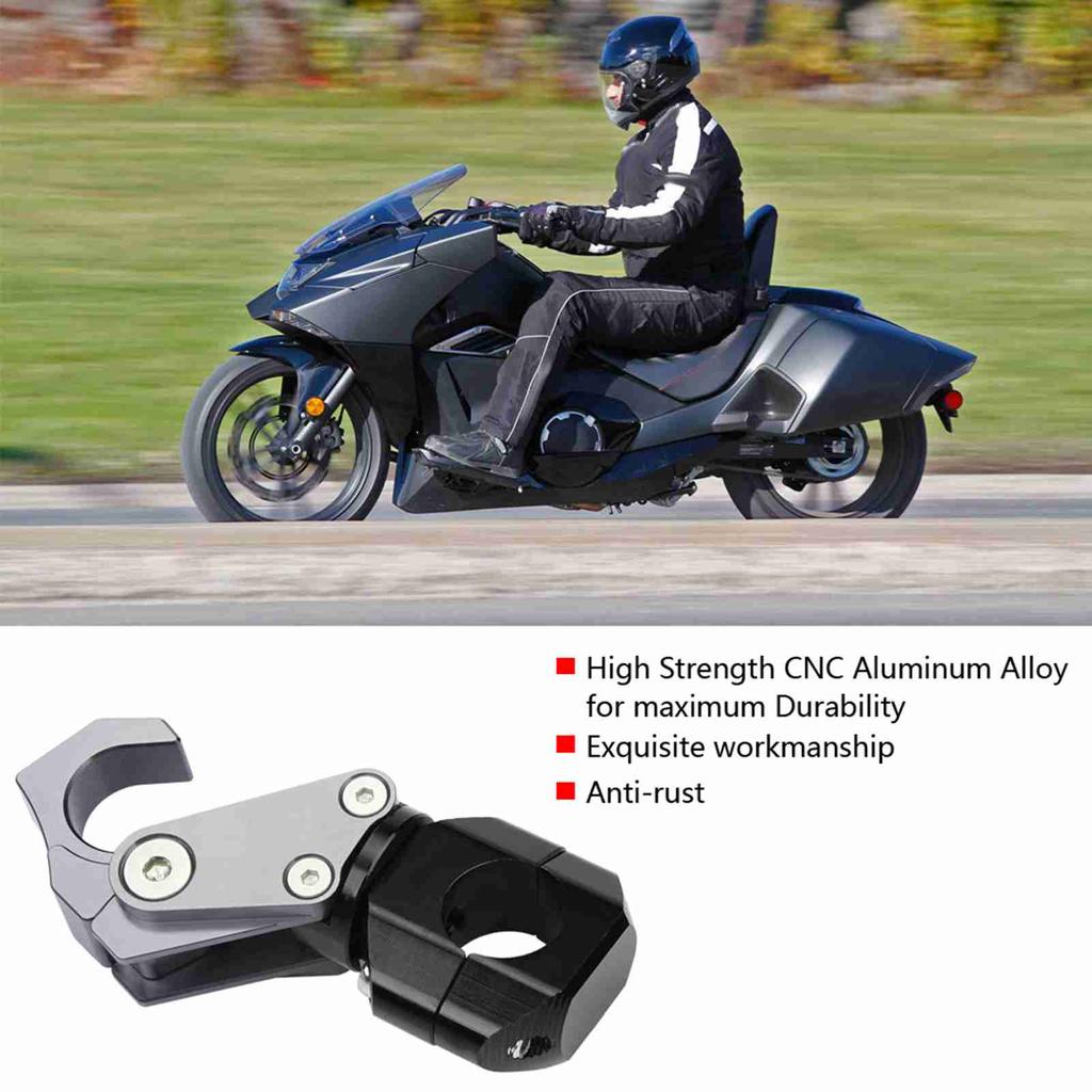 22mm Unversal Motorcycle Handlebar Hook for         ;Black: