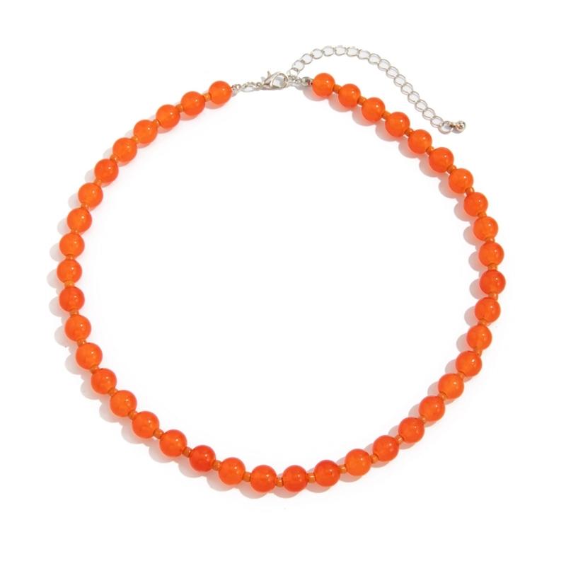 Stylish Glass Beads Necklace Unique Beads Charm Neckchain Jewelry For Casual or Formal Occasion Fashion Accessory