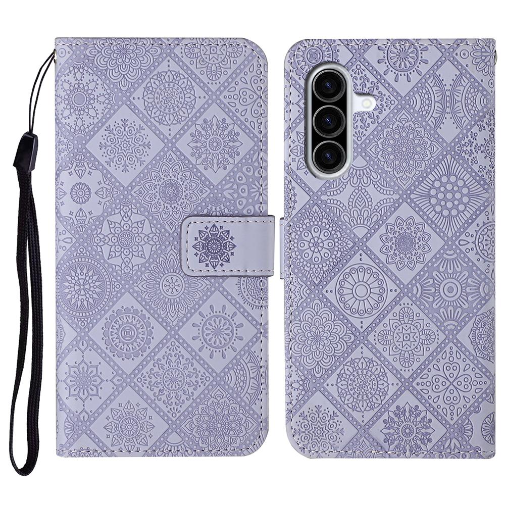 

For Samsung Galaxy A57 5G Case Leather Case Ethnic Style Wallet Phone Cover with Strap