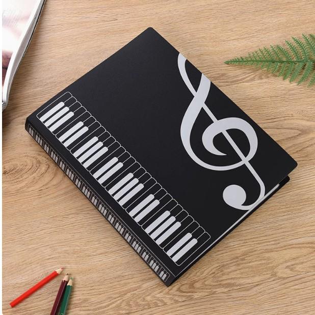 

Прозрачная папка для нот формата А4: Книга листов нотной бумаги, 80 страниц, держатель для документов для студентов-пианистов 40 pages