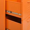 Orange Drawer Cabinet 80 x 35 x 101.5 cm Steel