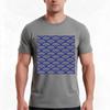 Japanese Ocean Wave Pattern Design Seigaiha And Blue Tshirt Summer Casual Cotton Tee Oversized Streetwear Tops 100 Cotton