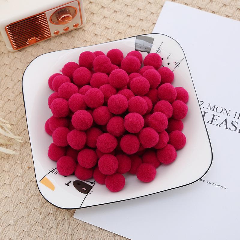 2.5cm High Elastic Plush Balls - Handmade DIY Toys & Decorative Accessories