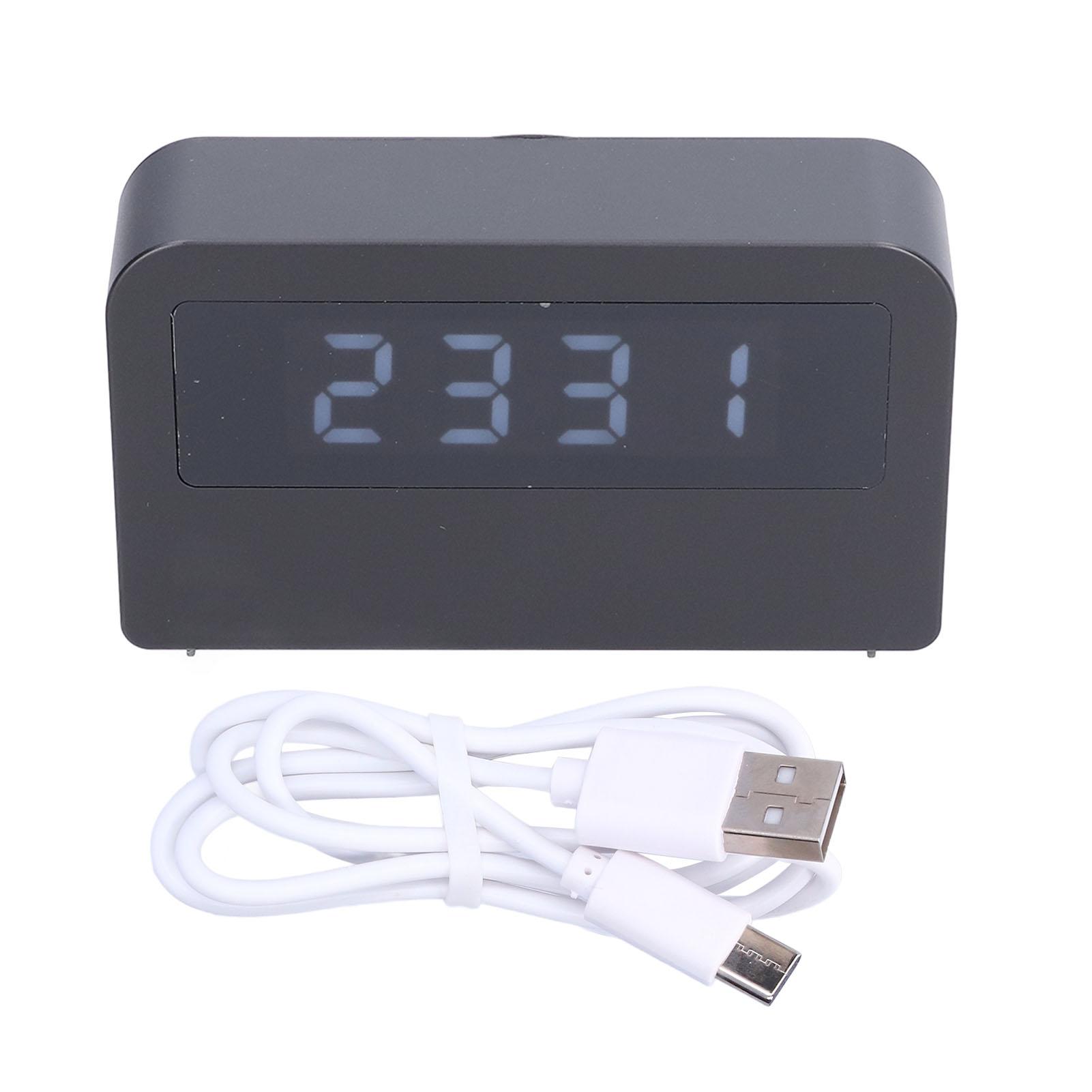

Wooden Clock Multifunctional Digital Backlight Environmental Friendly Compact Design Night Light