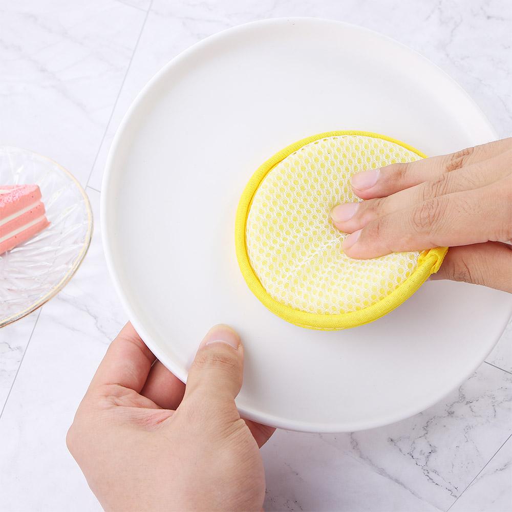 Sides Household Dish Cleaning Tools Cleaning Sponge Cleaning Cloths Kitchen Scrubber Dish Rags