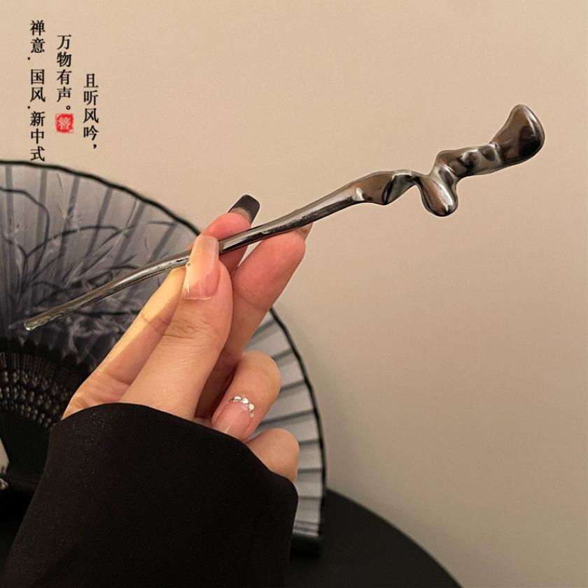 Vintage Metall Blume Schmetterling Haarnadeln für Frauen Elegant Chinesischer Stil Essstäbchen Haarstab Mädchen Haarschmuck Zubehör Werkzeuge
