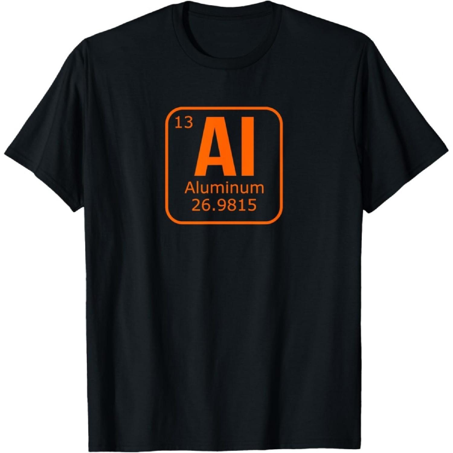 Aluminum periodic table element T-Shirt S чёрный