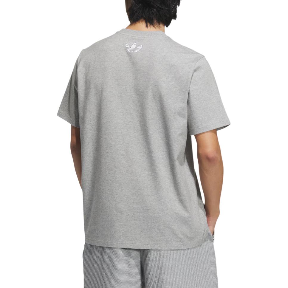 Adidas Originals SS25 T Shirt Men's Medium Heather Gray KA2251-