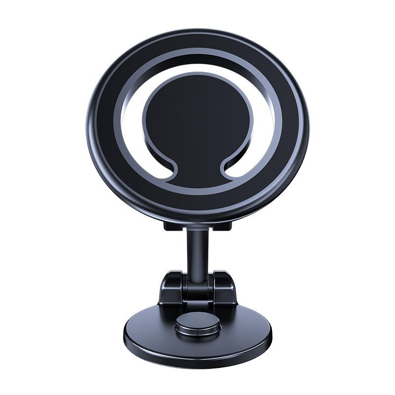 1PC Magnetic Folding Car Mobile Phone Holder 360 Degree Rotating Instrument Panel Paste Navigation Rack