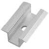4/10 Piezas Abrazadera Media Solar Soporte Módulo FV Altura 25-50MM Abrazadera de Aleación de Aluminio Soporte de Fijación para Instalación Accesorios Solares