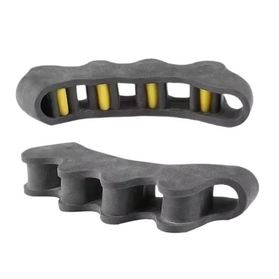 

1 Pair Toe Separator Foot Corrector Adjustable Soft Elastic Spacers Five-Hole Design Relieves Bunions Hammer Toes Breathable Foot Care Accessories S