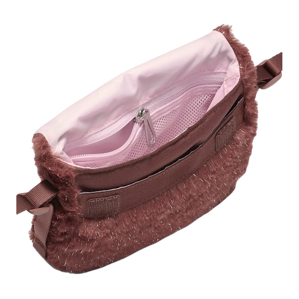 New Nike Big Kids' Faux Fur Crossbody Bag 1L FZ1329-231