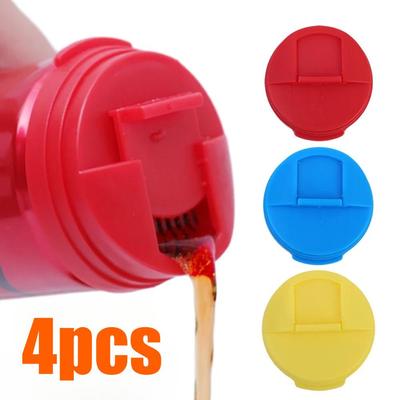 4 Pezzi Coperchi di Plastica per Lattine di Bevande a Prova di Perdite Protezione per Bevande Multicolore Tappo Sigillante per Birra con Tenuta all'Aria Coperture Portatili per Bottiglie d'Acqua
