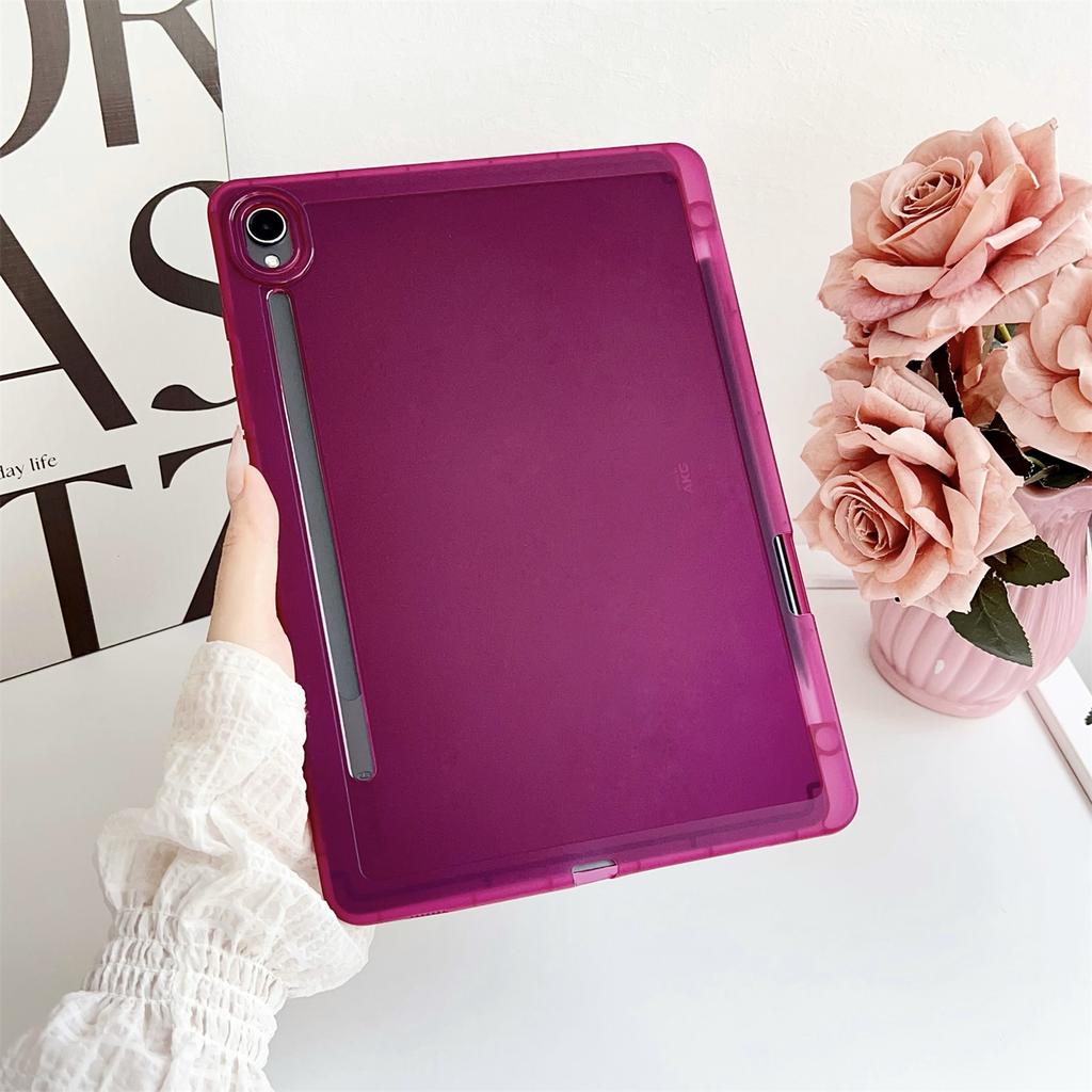 For Samsung Galaxy Tab S9 Case Clear TPU Anti Drop Tablet Cover with Pencil Holder