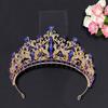 Crystal Bridal Crown Wedding Dress Accessories Baroque Model Catwalk Women's Rhinestone Crown
