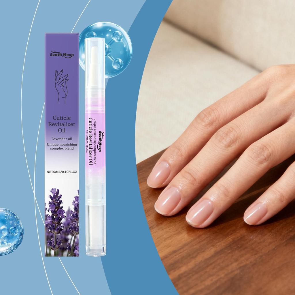 SOUTH MOON Lavender Nail Care Oil Pen - Daily Gentle Nail Care & Brightness in a Portable Pen
