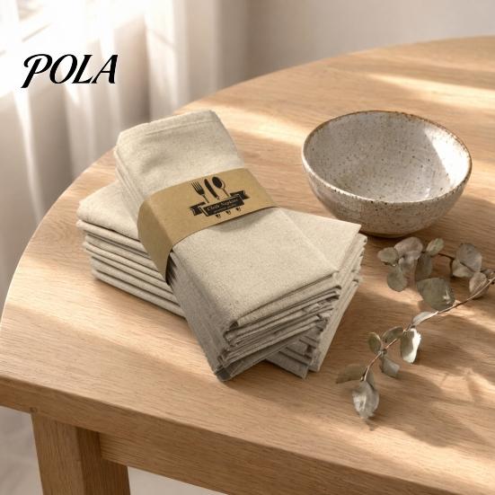 Solid Color Napkins Rustic Linen Napkin, 16 Inch Farmhouse Style Cloth Napkin Machine Washable for Dining Table Wedding Bridal Shower Baby No