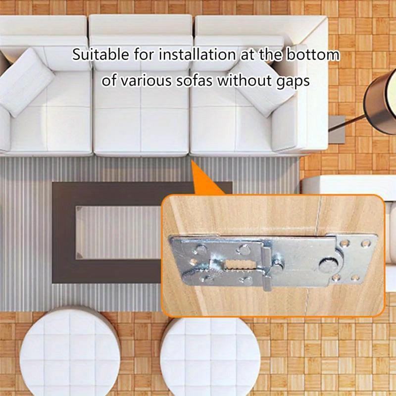 4pcs Sofa Hinges Support Adjustable Joint Connectors Suiatble Various Furniture Combination Metal Hinge Home Furniture Hinge