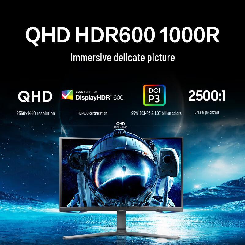 Samsung Odyssey G65B 27-inch Curved Gaming Monitor CN plug (adapter included)