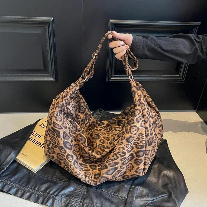 Leopard Print Lazy Wind Shoulder Bag High-capacity Versatile Ladies Bags Sale 2026 Soft Comfortable Single Women's Handbags
