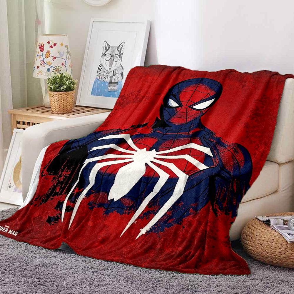 1Pc Spiderman Spiderverse Blanket Soft And Comfortable Casual Warm Camping Travel Christmas Halloween Xmas Gift M928435