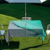 Outdoor Rectangular Table Cover With Starry Sky Sand Flow Waterproof Elastic Edge Patio Garden Dining