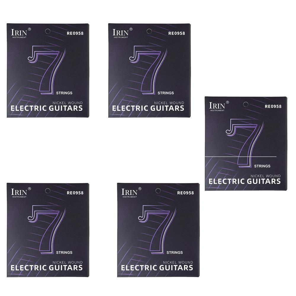 IRIN 7-String Electric Guitar Strings with Premium Hexagonal Carbon Steel Core & Nickel Wound Guitar Strings for Electric Guitar