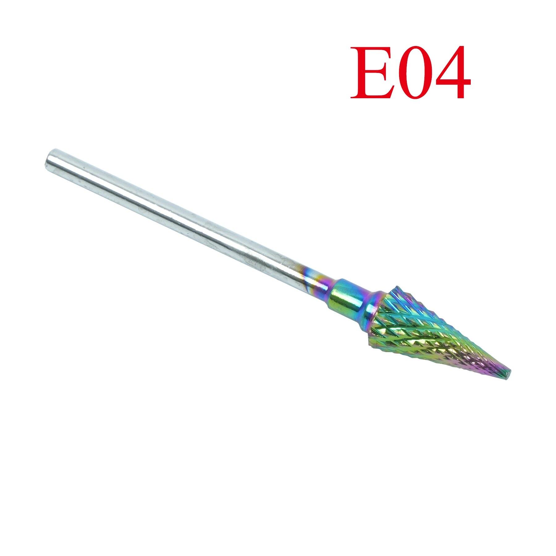 

Сверла из карбида вольфрама для ногтей, электрическая маникюрная дрель, аксессуары, фрезы для снятия гель-лака для ногтей, инструменты для ногтей, Efiles E04