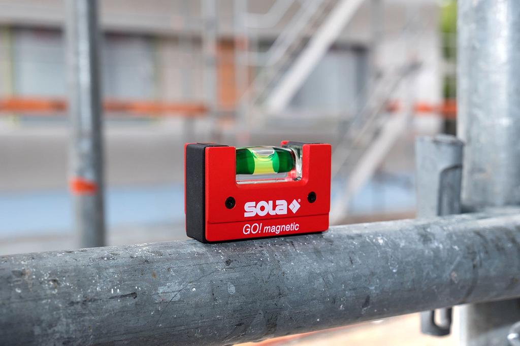 SOLA Compact Magnetic Level with Clip [GO! Magnetic CLIP] Art.Nr.01621201