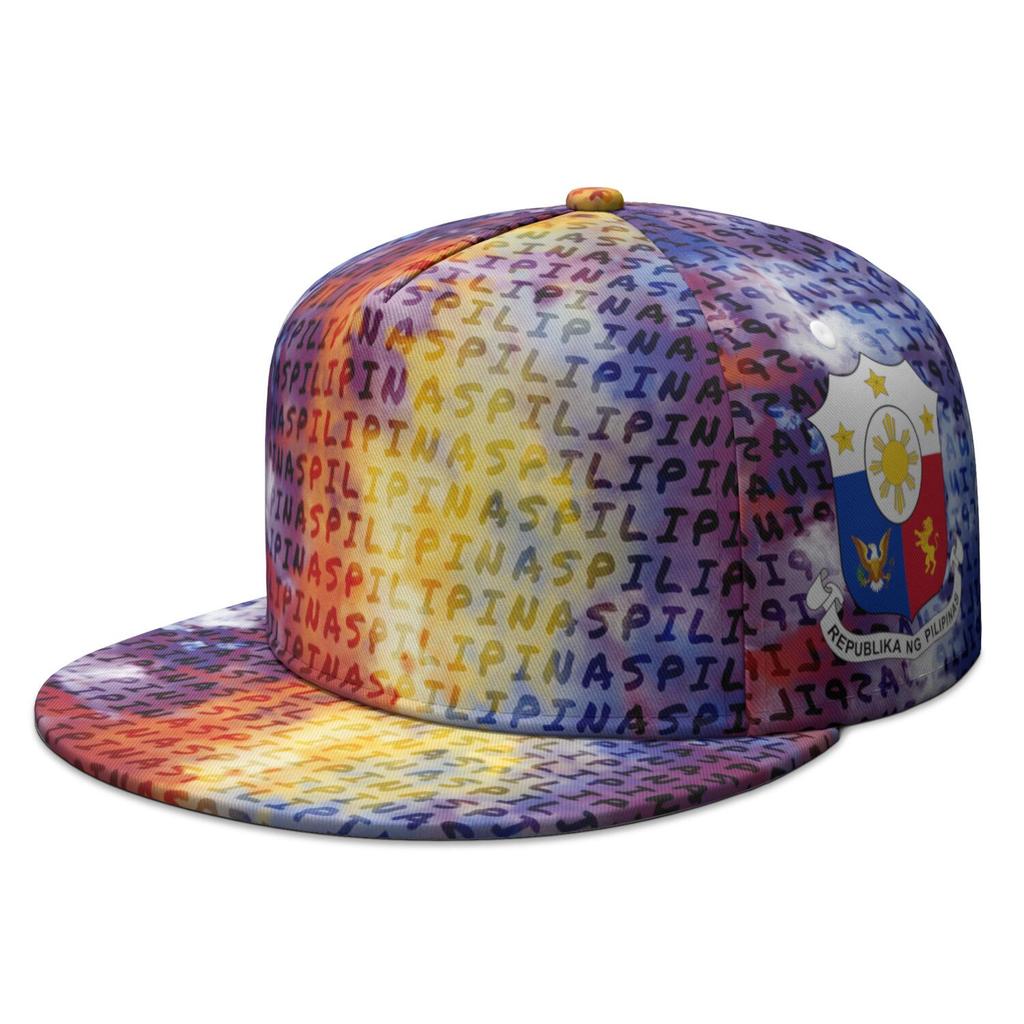 Filippine Cappellino a visiera piatta personalizzato con nome, numero, logo, bandiera nazionale, Repubblica delle Filippine, stampa filippina, foto, cappello hip-hop